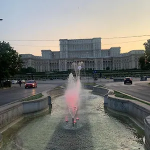  Appartamento Chic Piata Constitutiei - View From The Balcony To The Palace Of Parliament